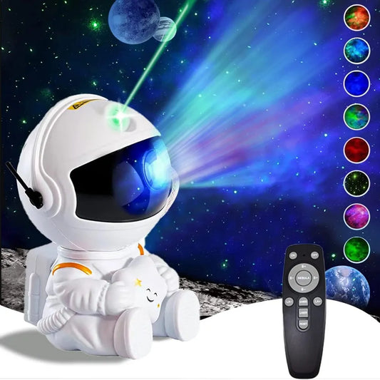 Star Projector Galaxy Night Light Astronaut Space Projector LED Lamp for Bedroom Home Decorative