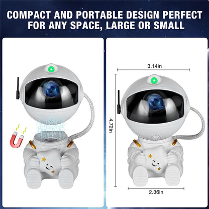 Star Projector Galaxy Night Light Astronaut Space Projector LED Lamp for Bedroom Home Decorative