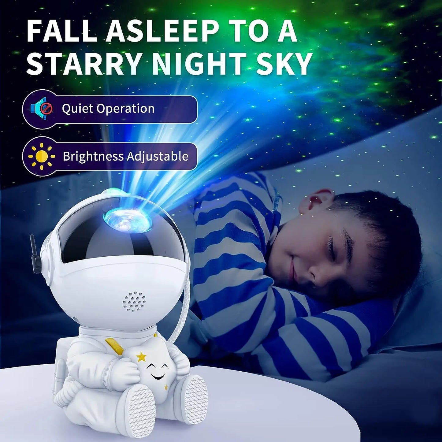 Star Projector Galaxy Night Light Astronaut Space Projector LED Lamp for Bedroom Home Decorative