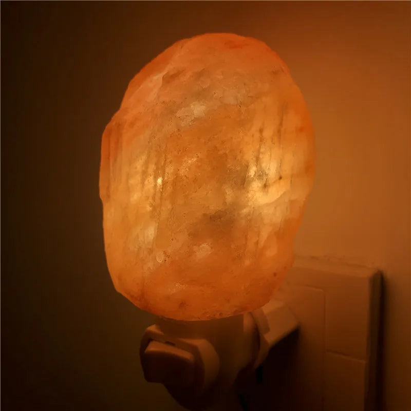 Natural Crystal Hand Carved Night Light Home Decor Air Purifying